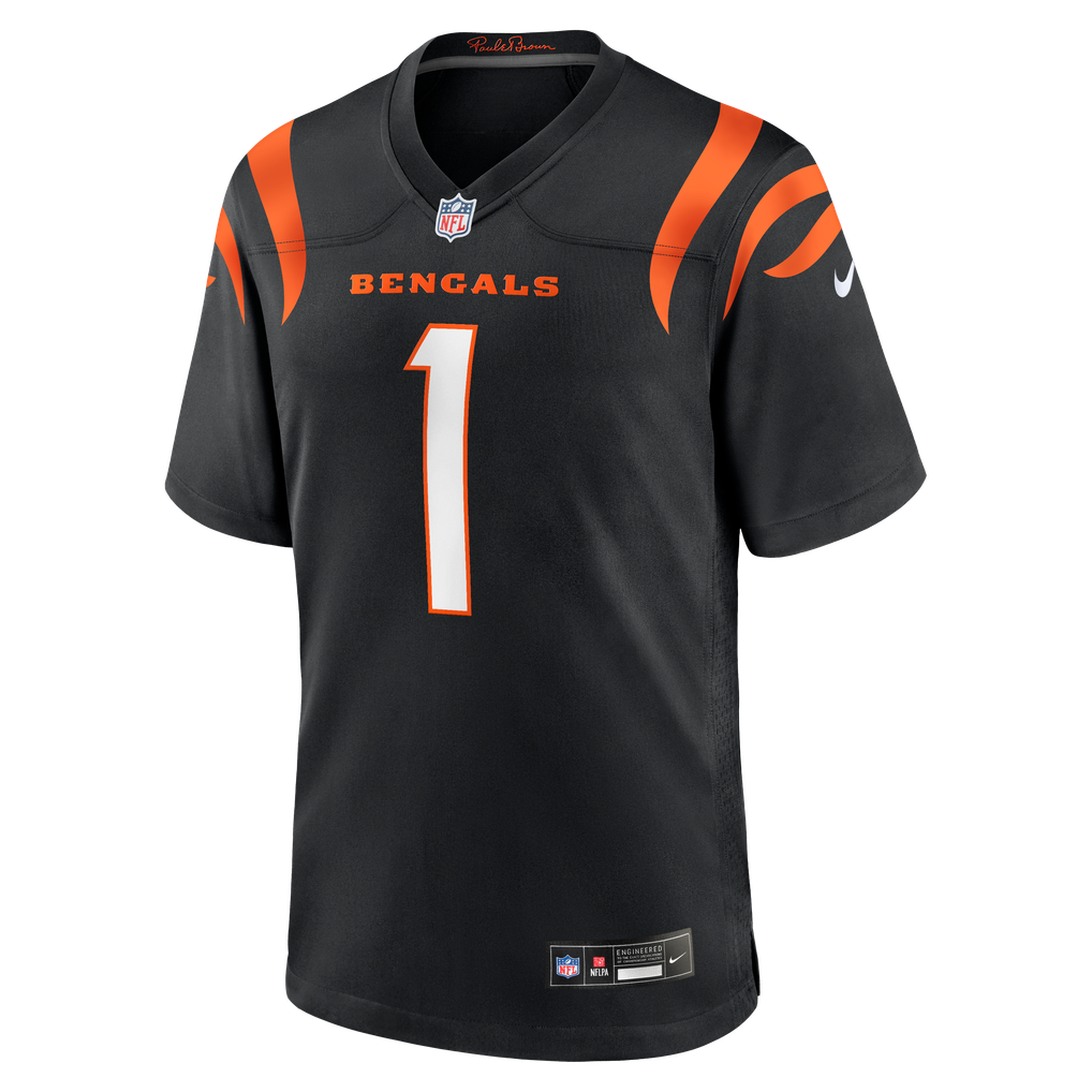 Men's Cincinnati Bengals Ja'Marr Chase Black Game Jersey