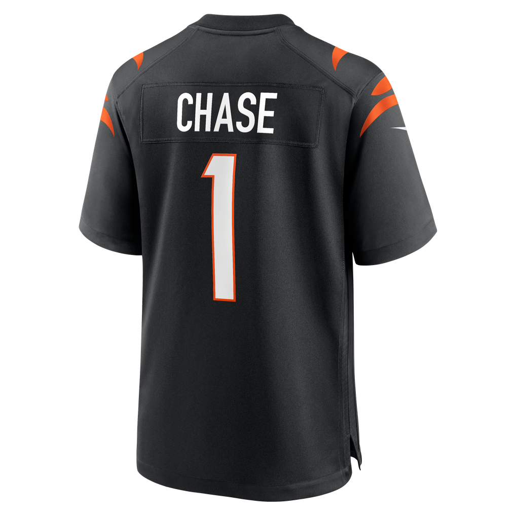 Men's Cincinnati Bengals Ja'Marr Chase Black Game Jersey