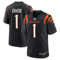 Men's Cincinnati Bengals Ja'Marr Chase Black Game Jersey