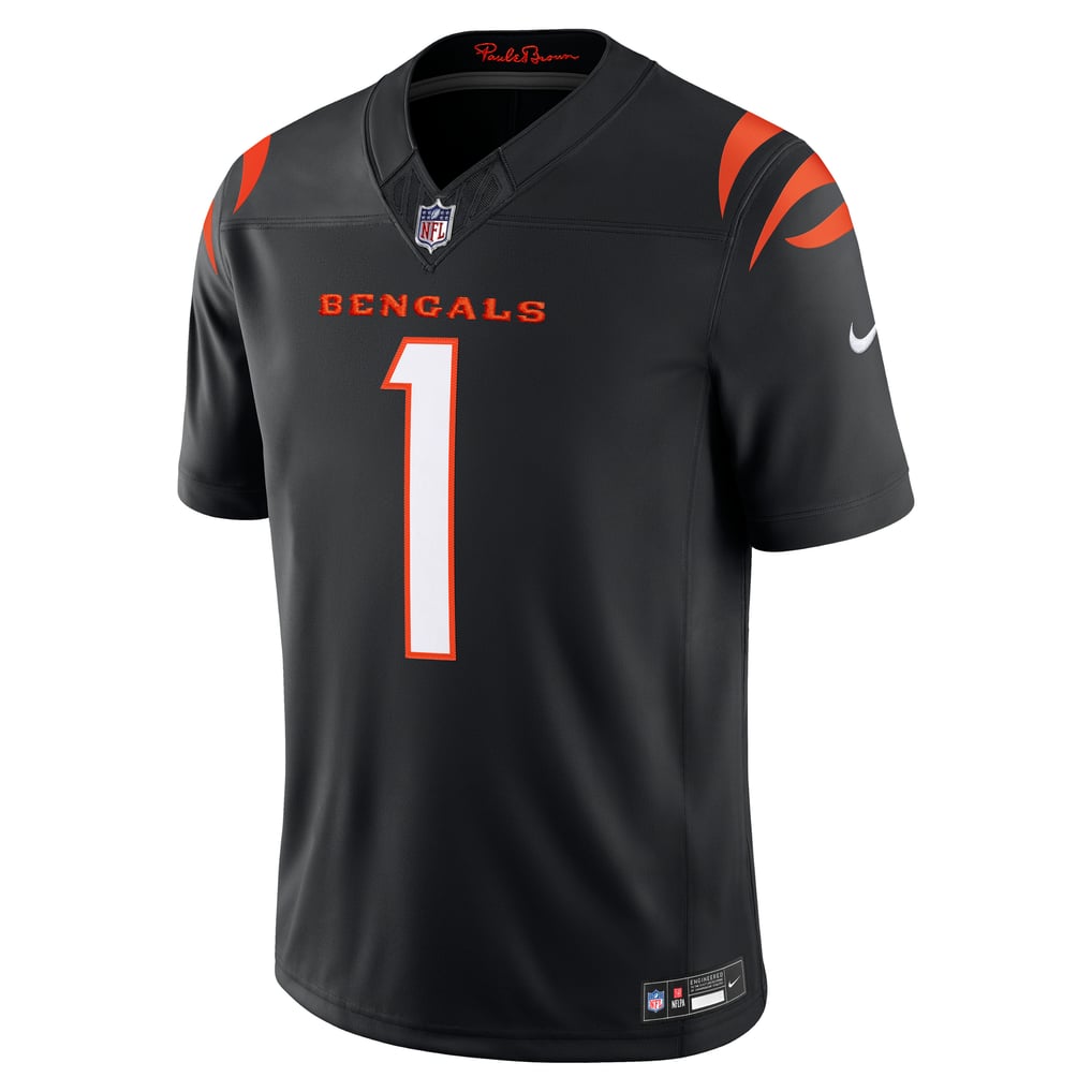 Men's Cincinnati Bengals Ja'Marr Chase Black Team Vapor F.U.S.E. Stitched Limited Jersey