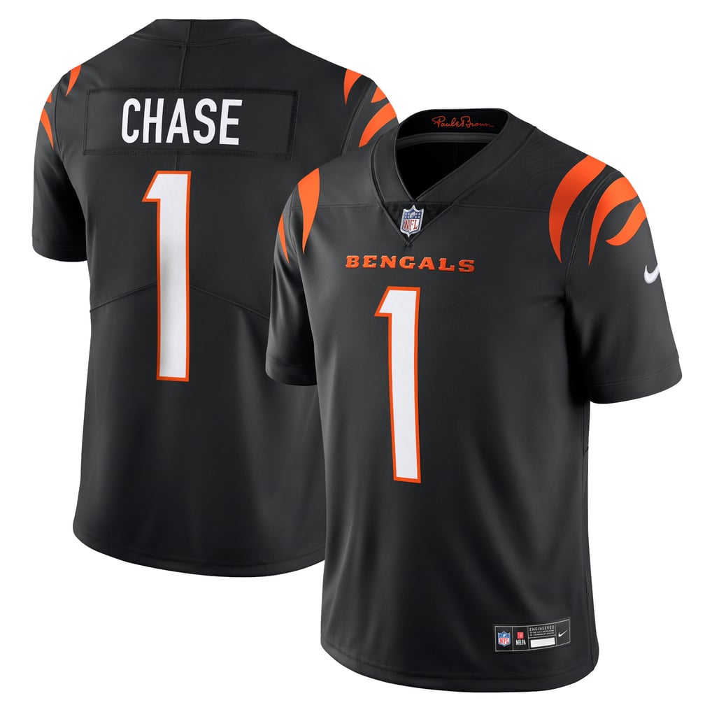 Men's Cincinnati Bengals Ja'Marr Chase Black Vapor Untouchable Limited Jersey