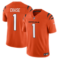 Men's Cincinnati Bengals Ja'Marr Chase Orange Alternate Vapor F.U.S.E. Stitched Limited Jersey