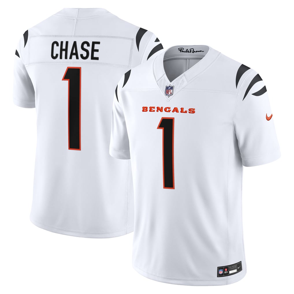 Men's Cincinnati Bengals Ja'Marr Chase White Vapor F.U.S.E. Stitched Limited Jersey