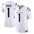 Men's Cincinnati Bengals Ja'Marr Chase White Vapor F.U.S.E. Stitched Limited Jersey
