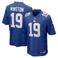 Men's New York Giants Jameis Winston Royal Team Game Jersey