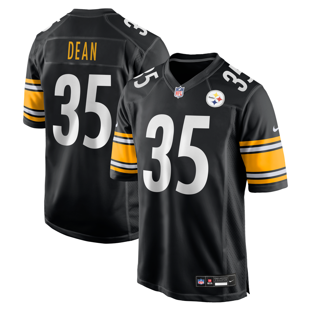 Men's Pittsburgh Steelers Jamel Dean Black Team Game Jersey