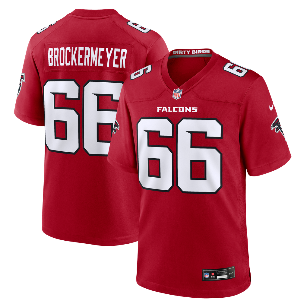 Men's Atlanta Falcons James Brockermeyer Red Team Game Jersey