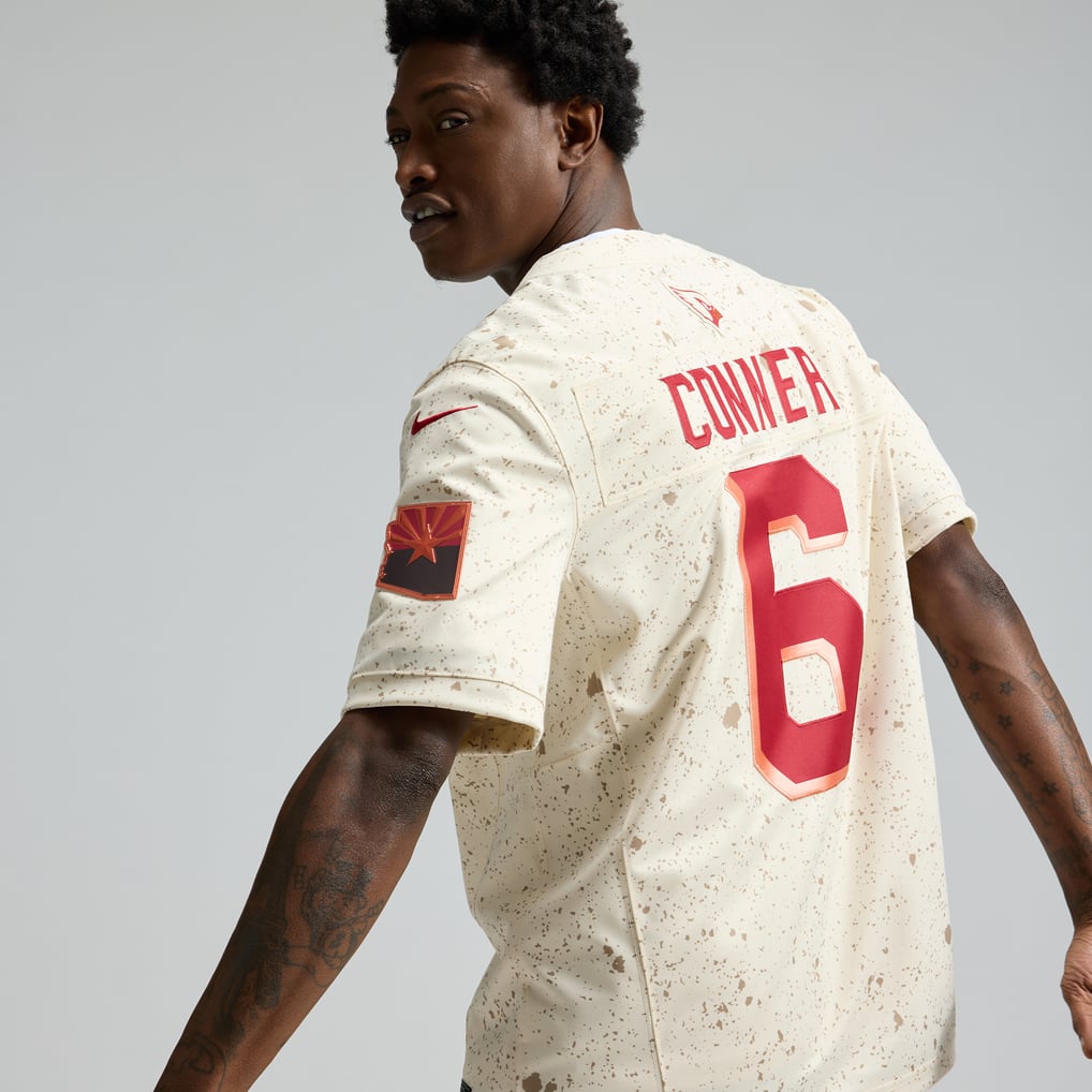 Men's Arizona Cardinals James Conner Natural Rivalries Collection Stitched Limited Jersey