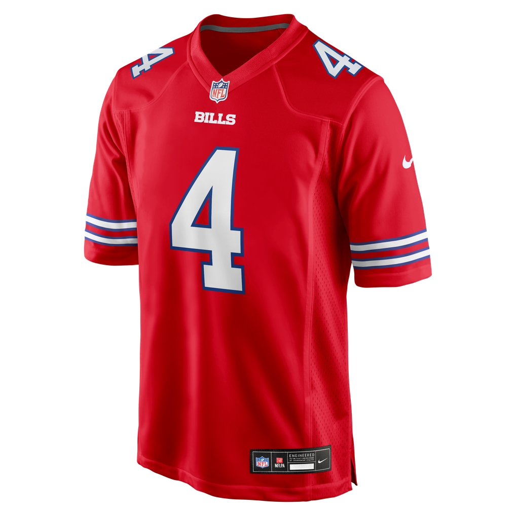 Men's Buffalo Bills James Cook III Red Alternate Game Jersey