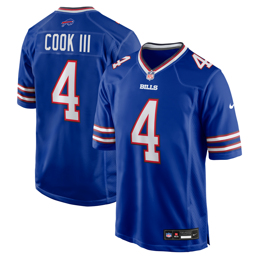 Men's Buffalo Bills James Cook III Royal Team Game Jersey