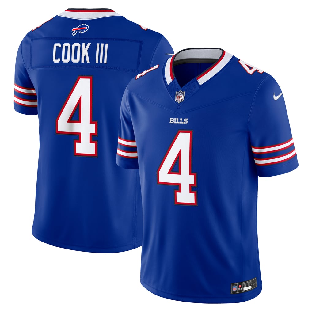 Men's Buffalo Bills James Cook III Royal Team Vapor F.U.S.E. Stitched Limited Jersey