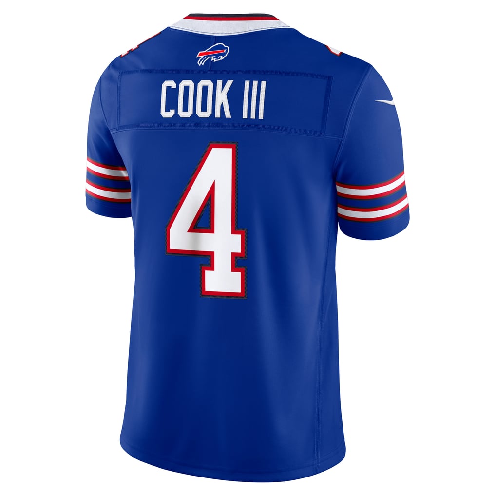 Men's Buffalo Bills James Cook III Royal Team Vapor F.U.S.E. Stitched Limited Jersey