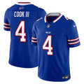 Men's Buffalo Bills James Cook III Royal Team Vapor F.U.S.E. Stitched Limited Jersey