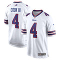 Men's Buffalo Bills James Cook III White Game Jersey