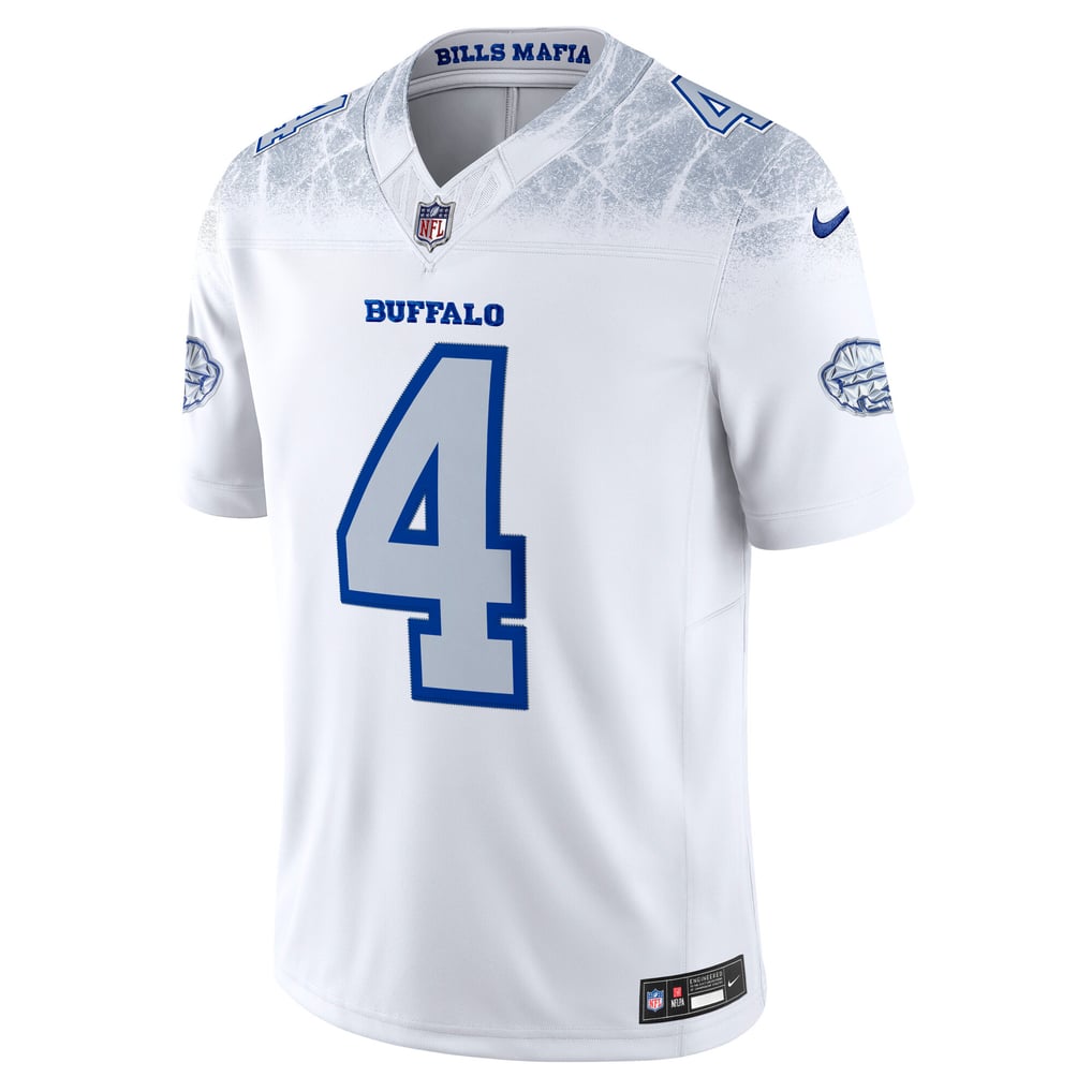 Men's Buffalo Bills James Cook III White Rivalries Collection Stitched Limited Jersey