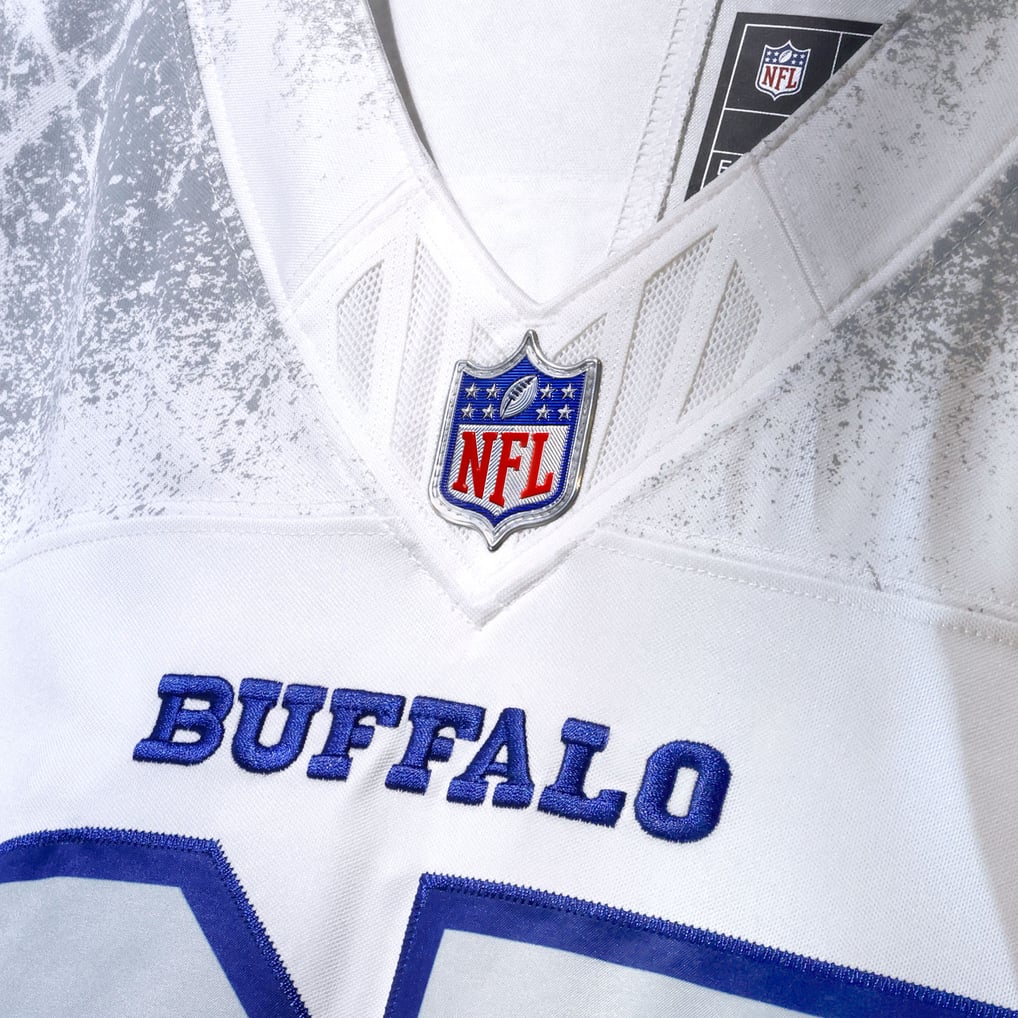 Men's Buffalo Bills James Cook III White Rivalries Collection Stitched Limited Jersey