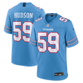 Men's Tennessee Titans James Hudson Light Blue Team Game Jersey