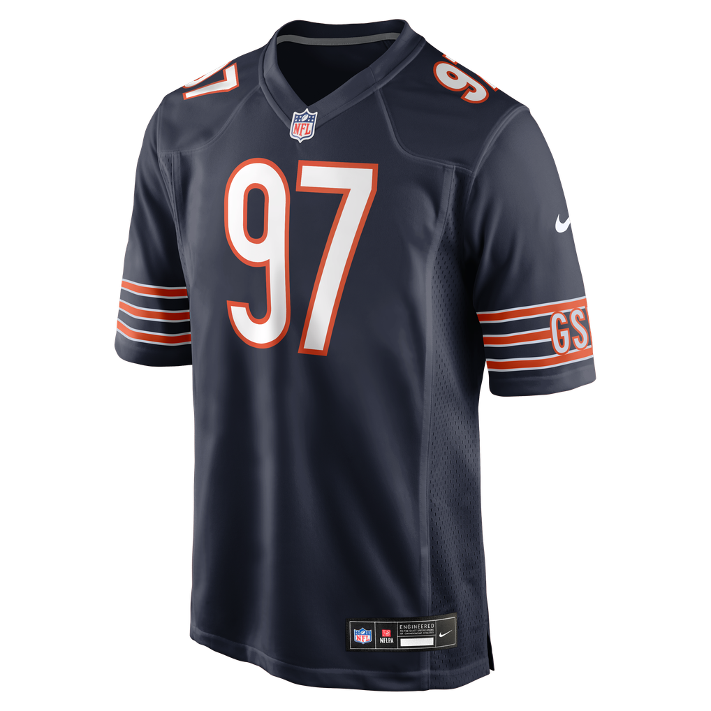Men's Chicago Bears James Lynch Navy Team Game Jersey