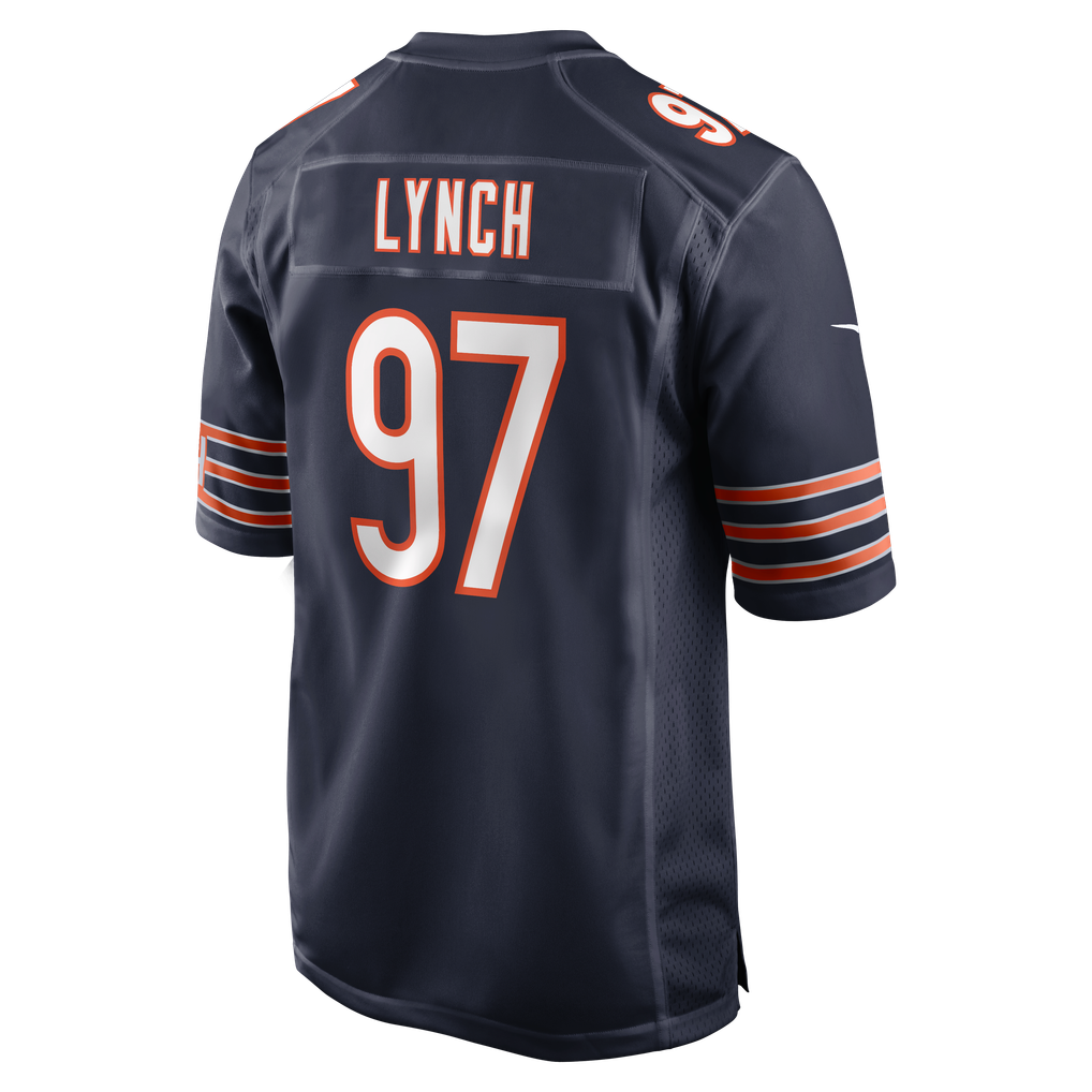 Men's Chicago Bears James Lynch Navy Team Game Jersey
