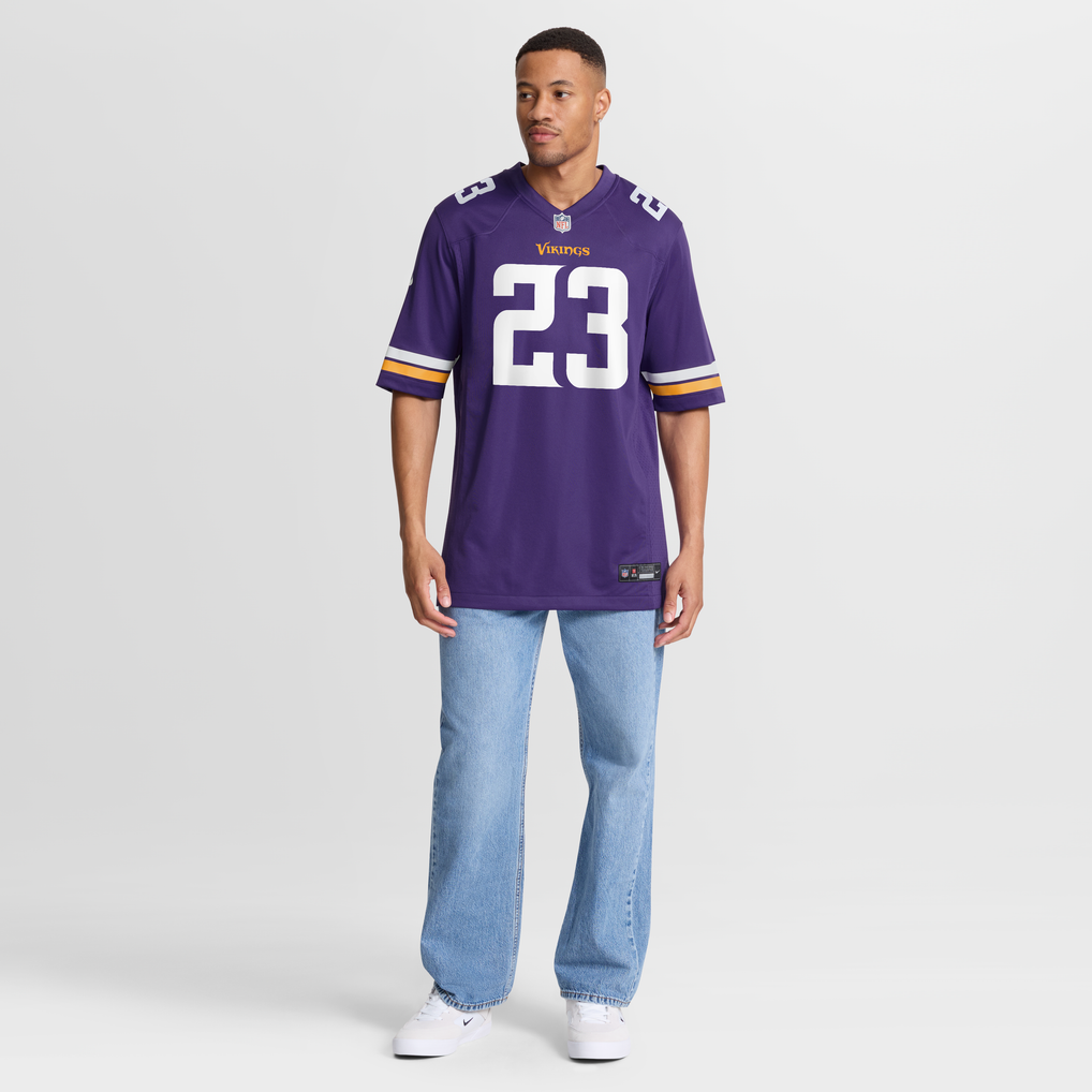 Men's Minnesota Vikings James Pierre Purple Team Game Jersey