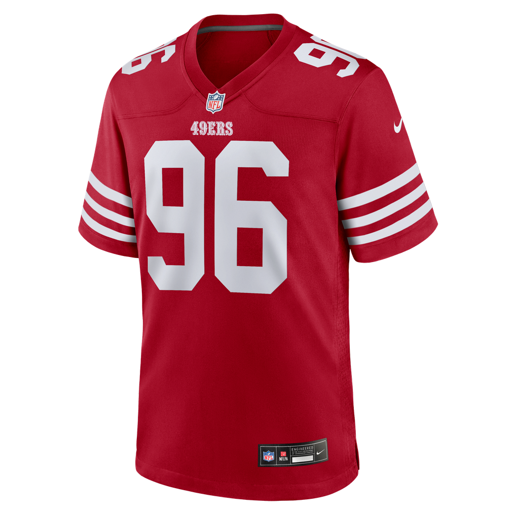 Men's San Francisco 49ers James Thompson Jr Scarlet Team Game Jersey