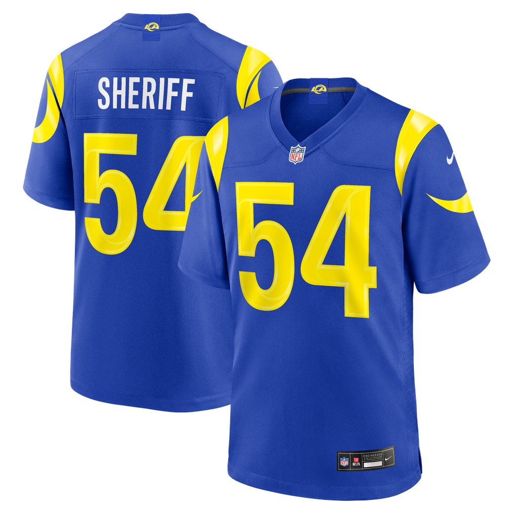 Men's Los Angeles Rams Jamie Sheriff Royal Team Game Jersey