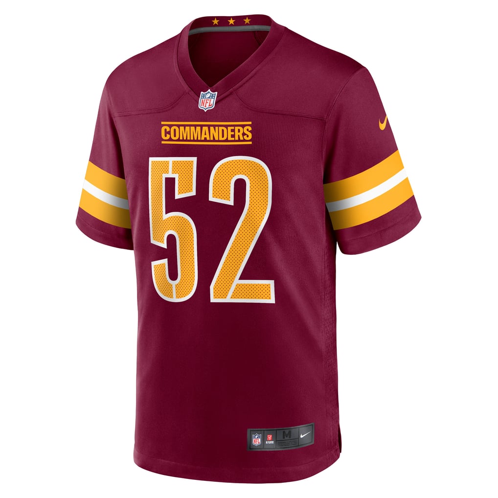 Men's Washington Commanders Jamin Davis Burgundy Player Game Jersey