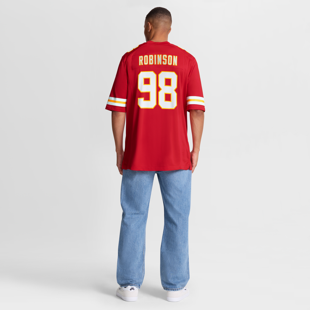 Men's Kansas City Chiefs Janarius Robinson Red Team Game Jersey