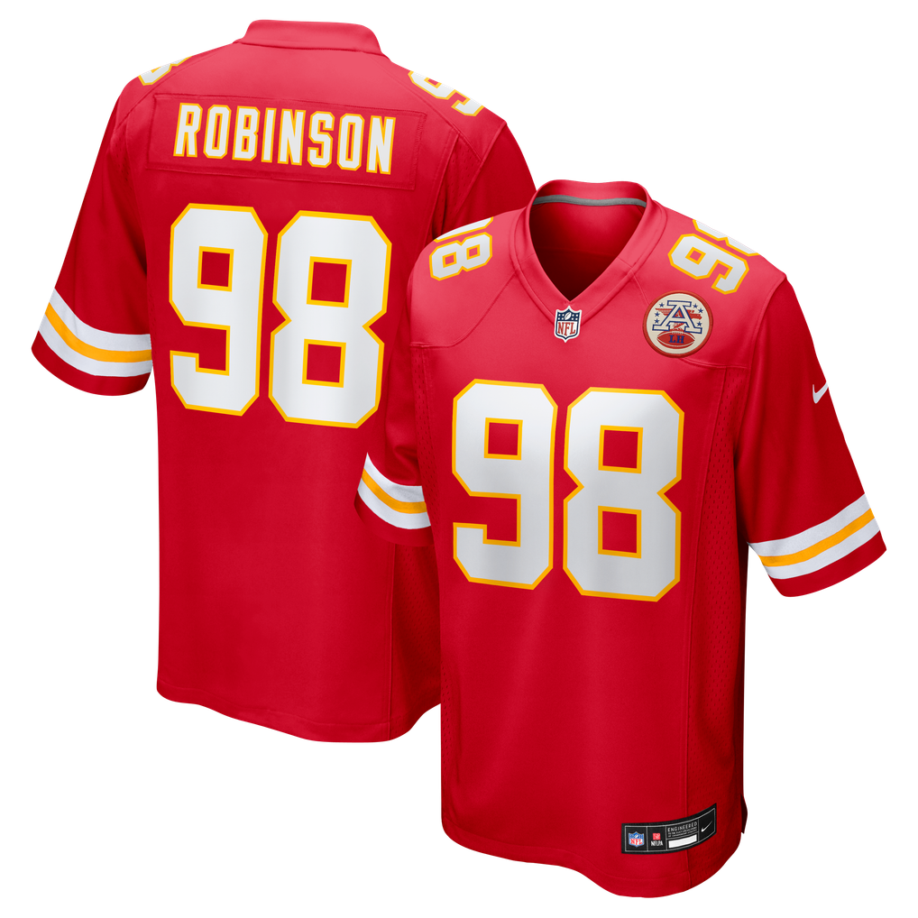 Men's Kansas City Chiefs Janarius Robinson Red Team Game Jersey