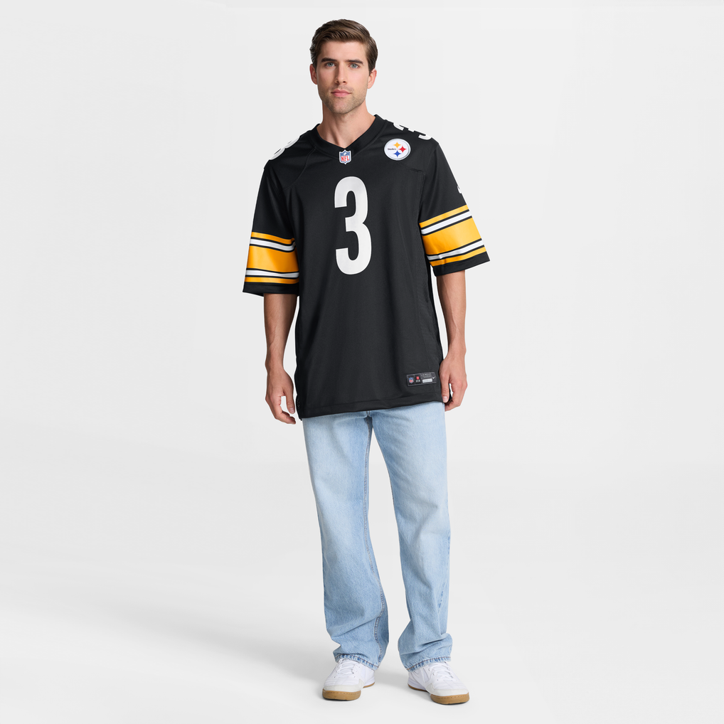 Men's Pittsburgh Steelers Jaquan Brisker Black Team Game Jersey