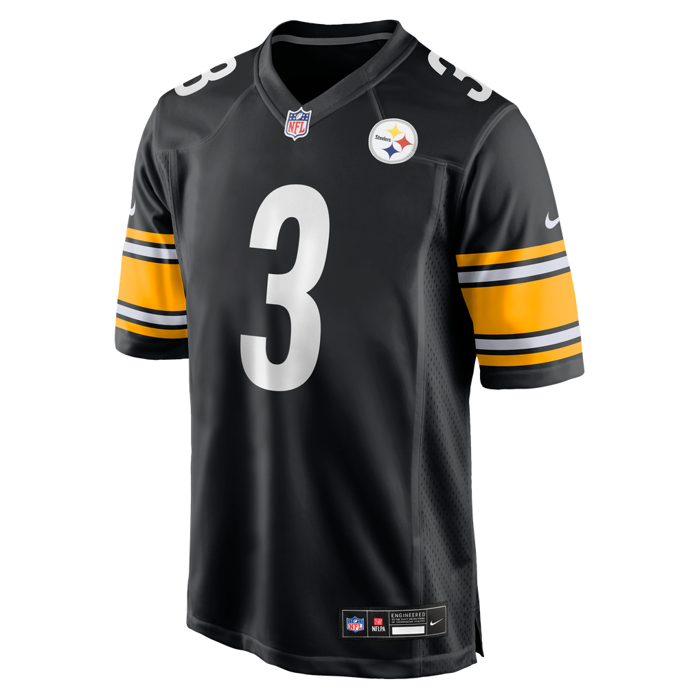 Men's Pittsburgh Steelers Jaquan Brisker Black Team Game Jersey