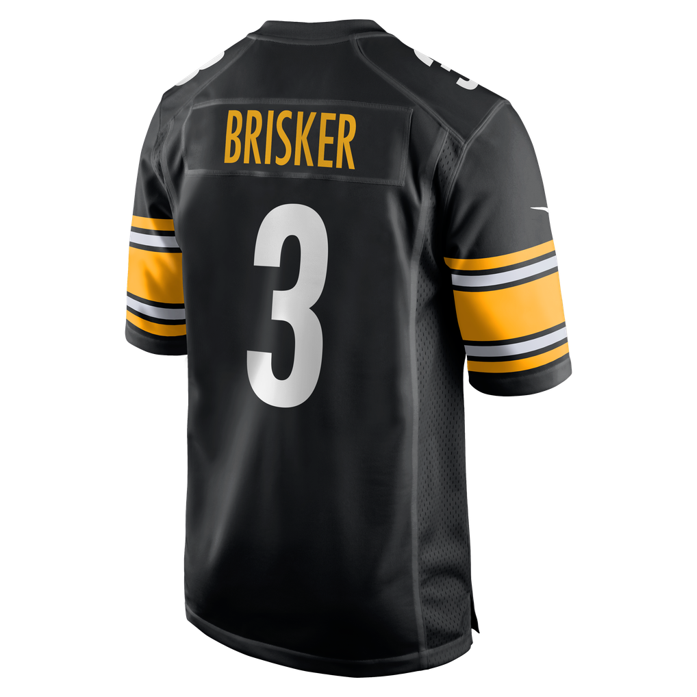 Men's Pittsburgh Steelers Jaquan Brisker Black Team Game Jersey