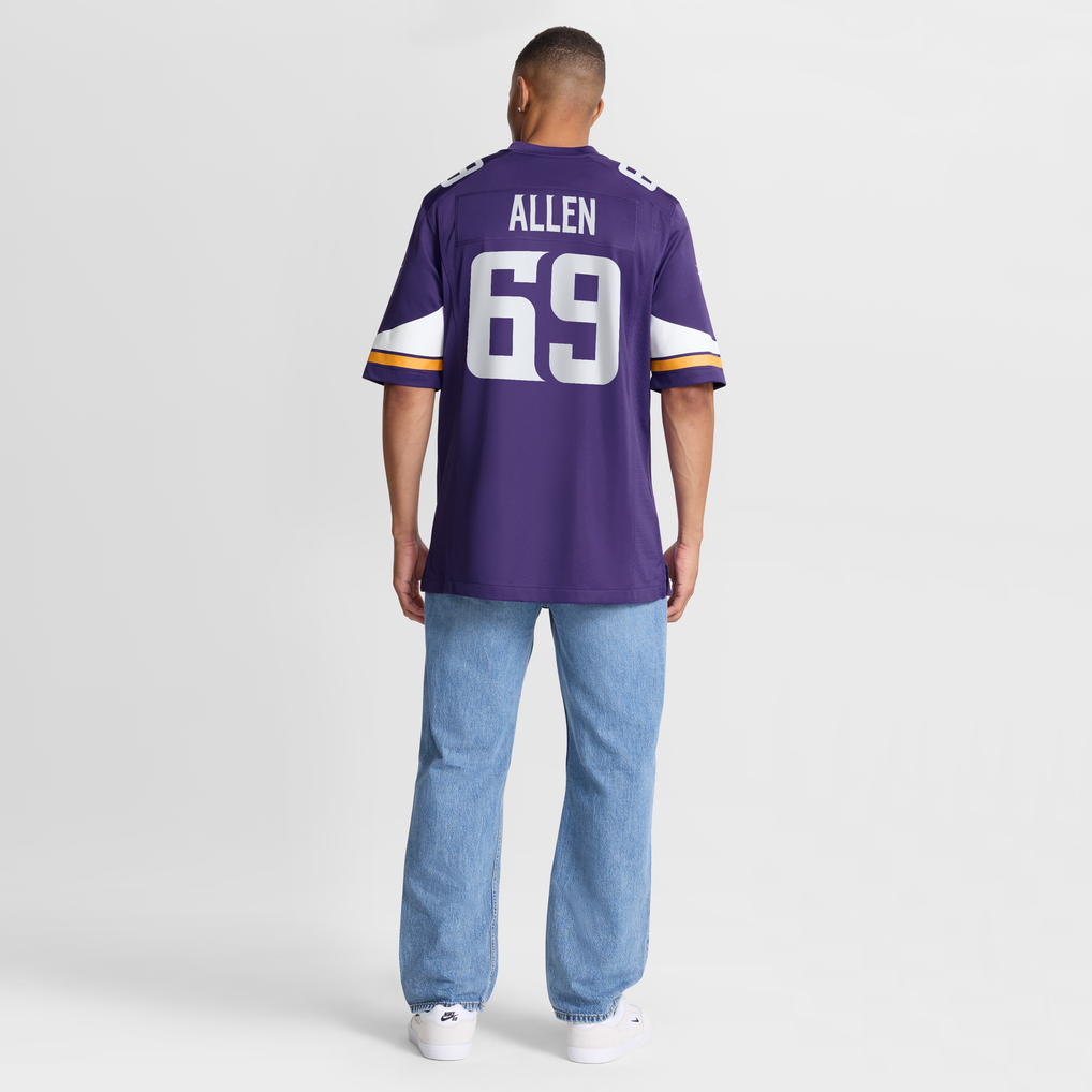 Men's Minnesota Vikings Jared Allen Purple Retired Player Game Jersey