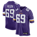 Men's Minnesota Vikings Jared Allen Purple Retired Player Game Jersey