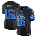 Men's Detroit Lions Jared Goff Black Alternate Vapor F.U.S.E. Stitched Limited Jersey