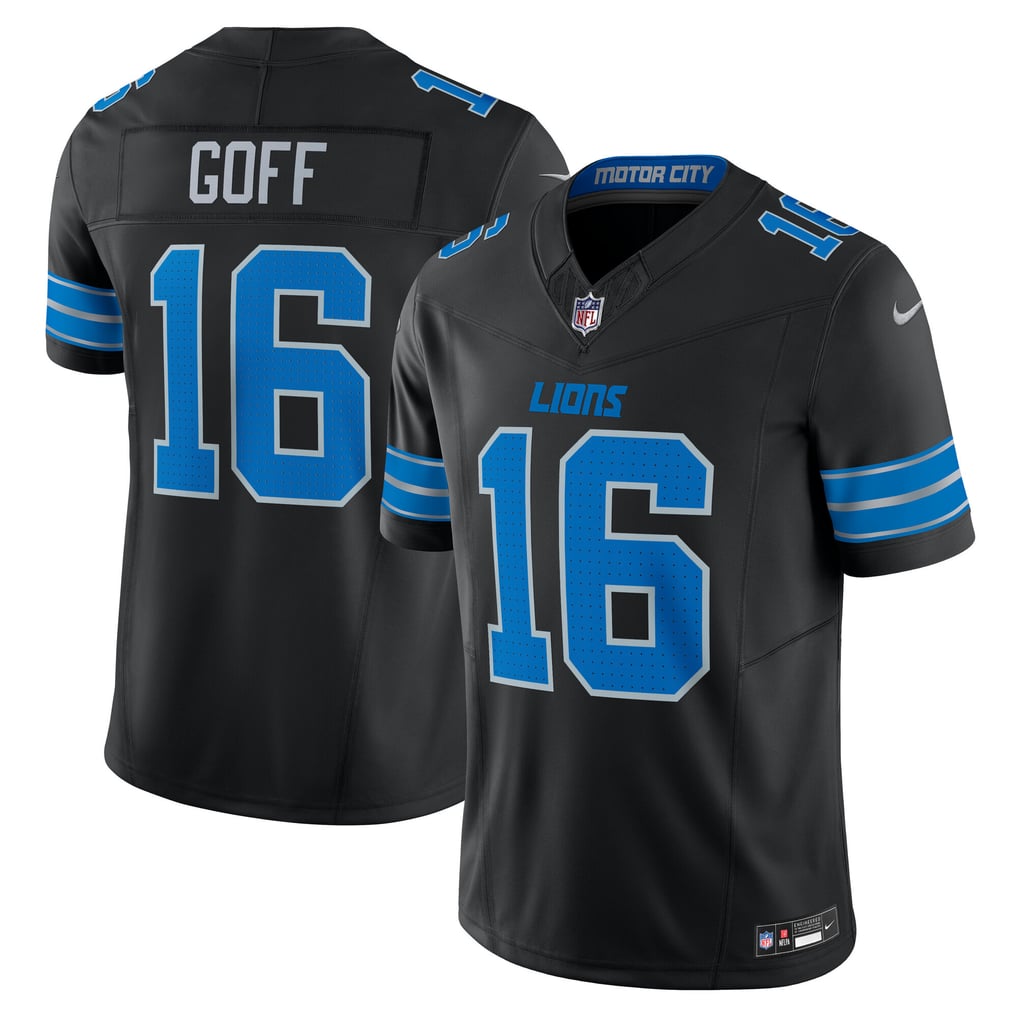 Men's Detroit Lions Jared Goff Black Vapor F.U.S.E. Limited Jersey