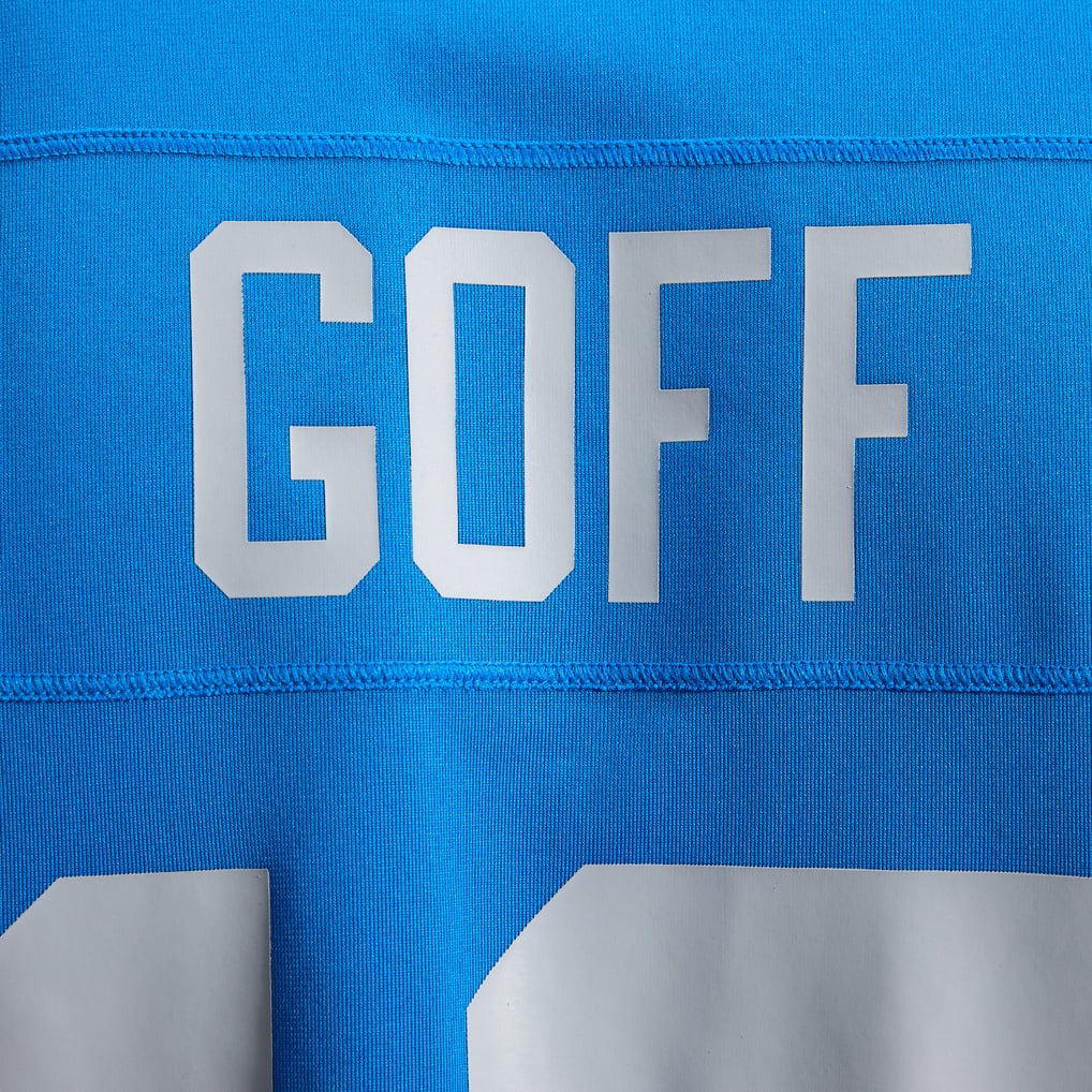 Men's Detroit Lions Jared Goff Blue Alternate Game Jersey