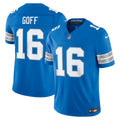 Men's Detroit Lions Jared Goff Blue Team Vapor F.U.S.E. Stitched Limited Jersey