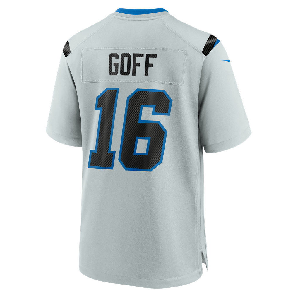 Men's Detroit Lions Jared Goff Silver 2026 Rivalries Collection Game Jersey