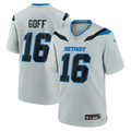 Men's Detroit Lions Jared Goff Silver 2026 Rivalries Collection Game Jersey
