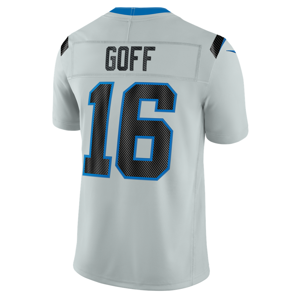Men's Detroit Lions Jared Goff Silver 2026 Rivalries Collection Stitched Limited Jersey