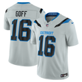 Men's Detroit Lions Jared Goff Silver 2026 Rivalries Collection Stitched Limited Jersey