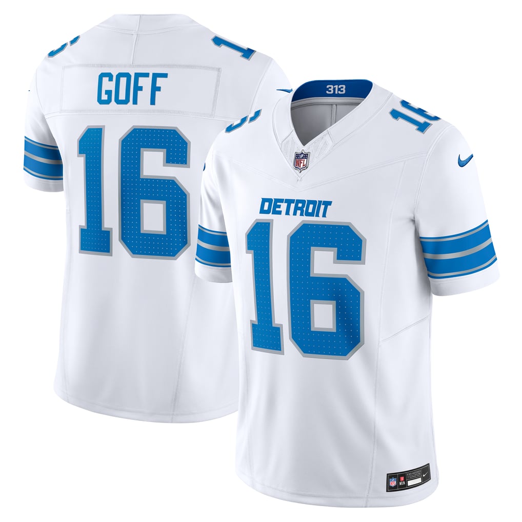 Men's Detroit Lions Jared Goff White Vapor F.U.S.E. Limited Jersey