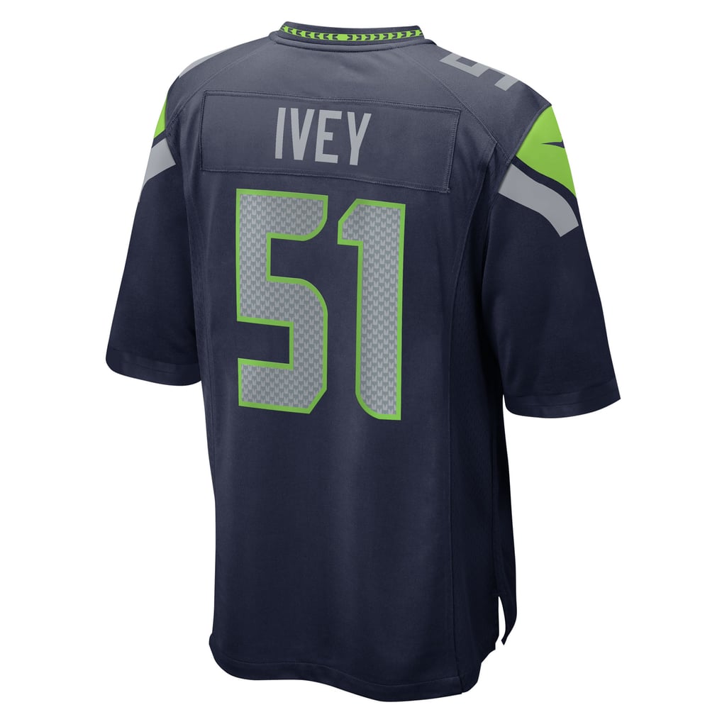 Men's Seattle Seahawks Jared Ivey College Navy Team Game Jersey