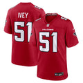Men's Atlanta Falcons Jared Ivey Red Team Game Jersey