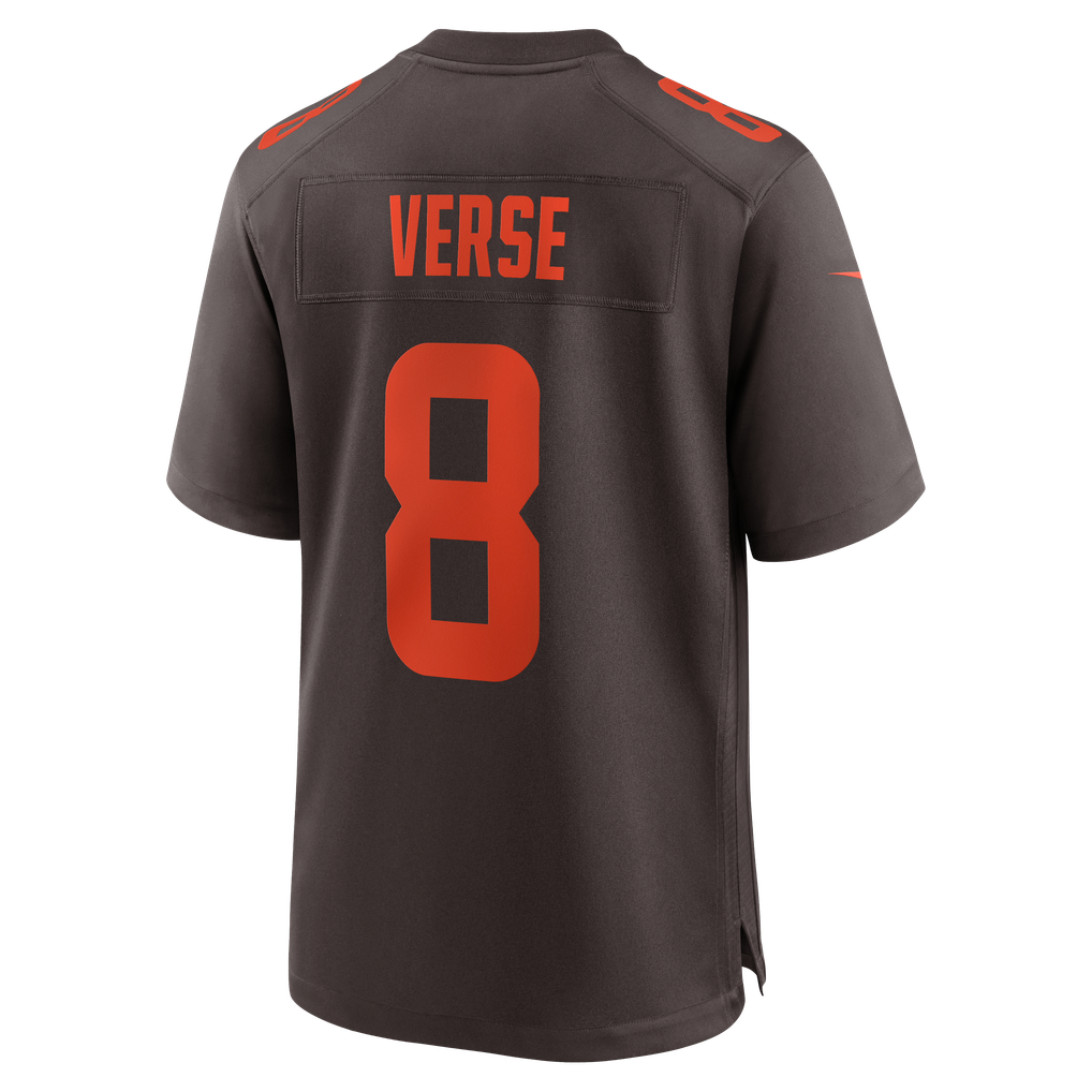 Men's Cleveland Browns Jared Verse Brown Men's Game Jersey