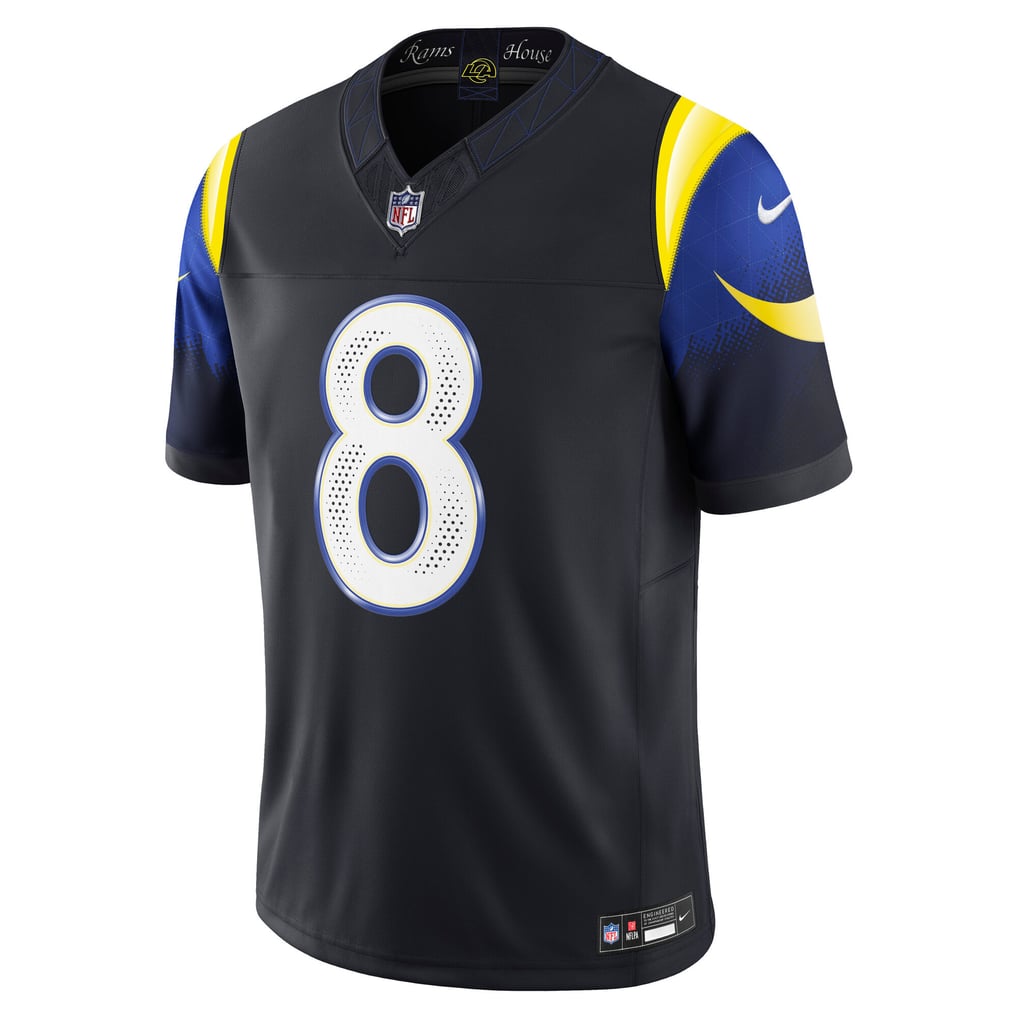 Men's Los Angeles Rams Jared Verse Dark Blue Rivalries Collection Stitched Limited Jersey