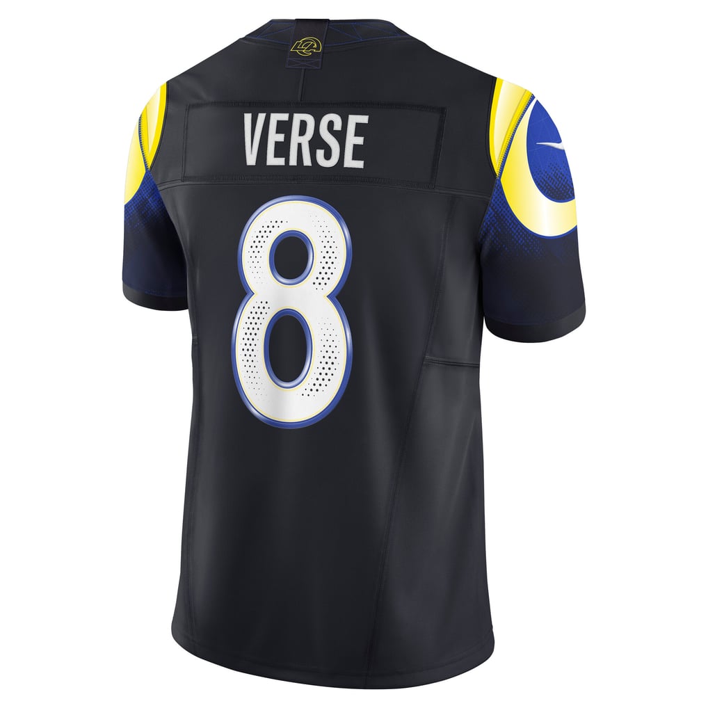 Men's Los Angeles Rams Jared Verse Dark Blue Rivalries Collection Stitched Limited Jersey