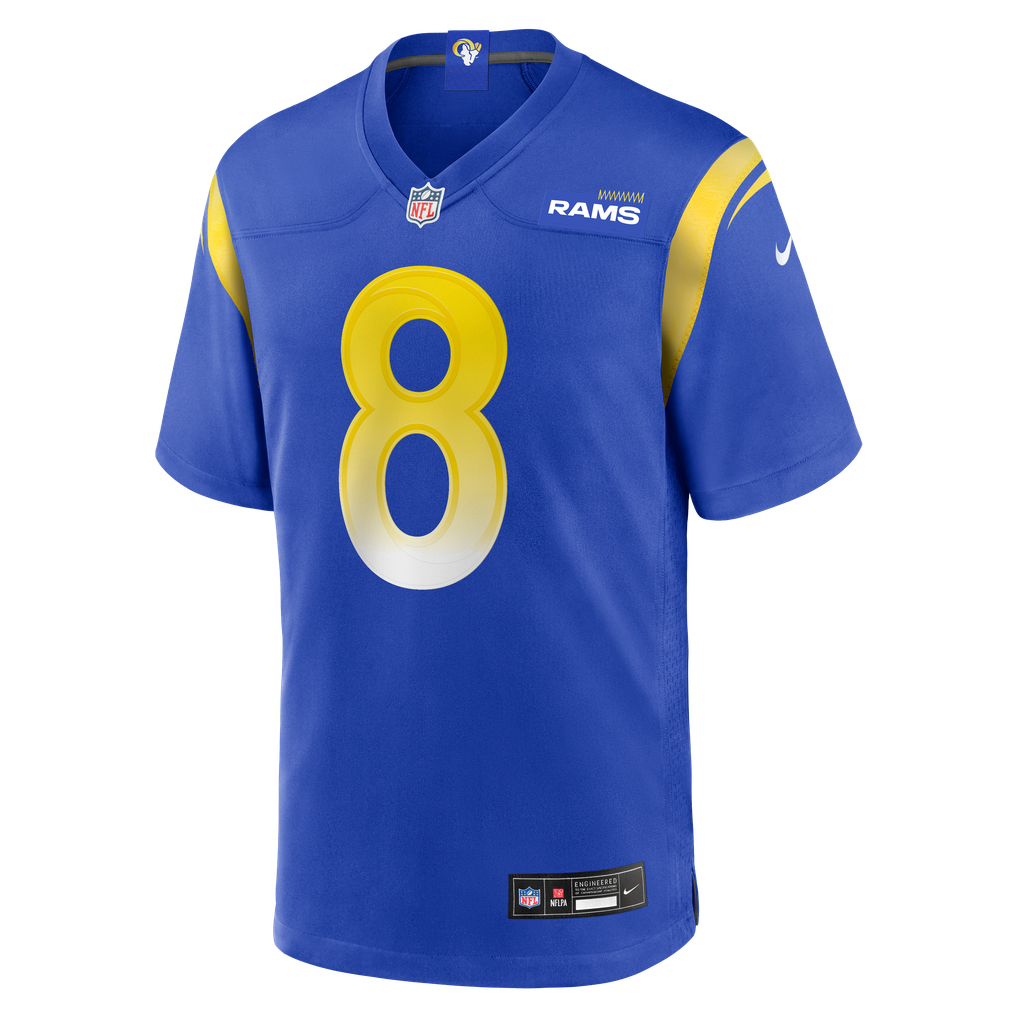 Men's Los Angeles Rams Jared Verse Royal Player Game Jersey