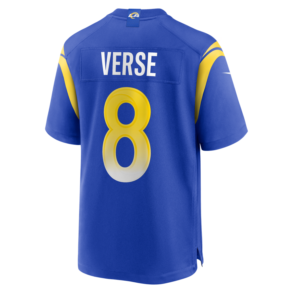 Men's Los Angeles Rams Jared Verse Royal Player Game Jersey